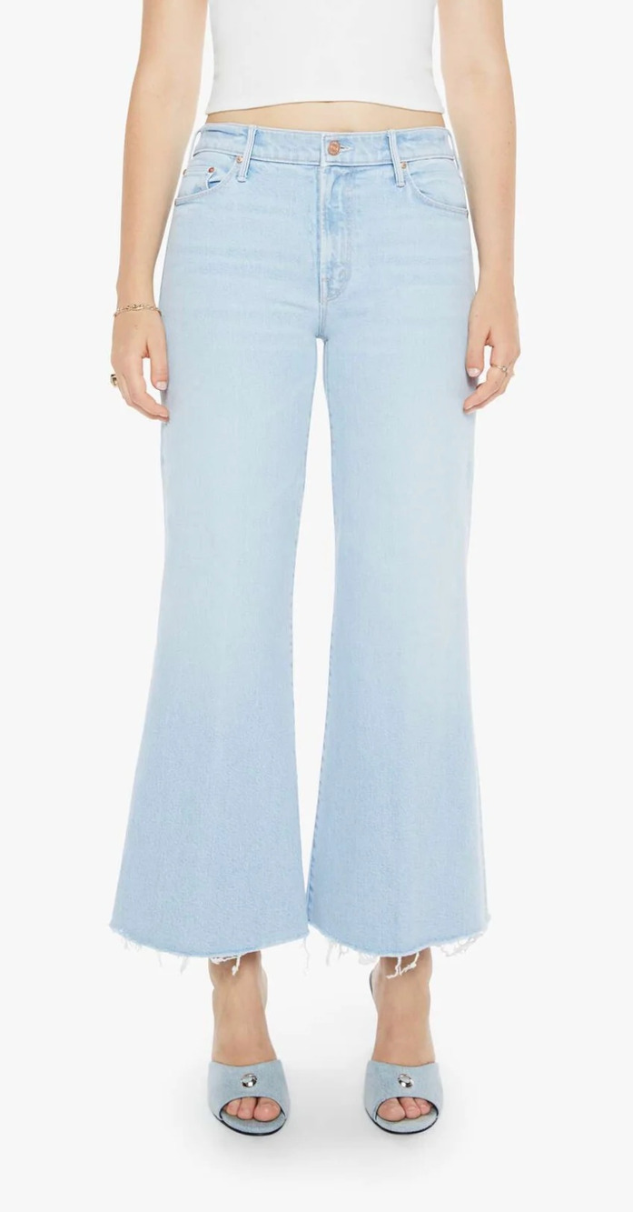 Mother Jeans Women's 29 Blue High Rise Twister Ankle Fray Cowabunga Denim NWOT
